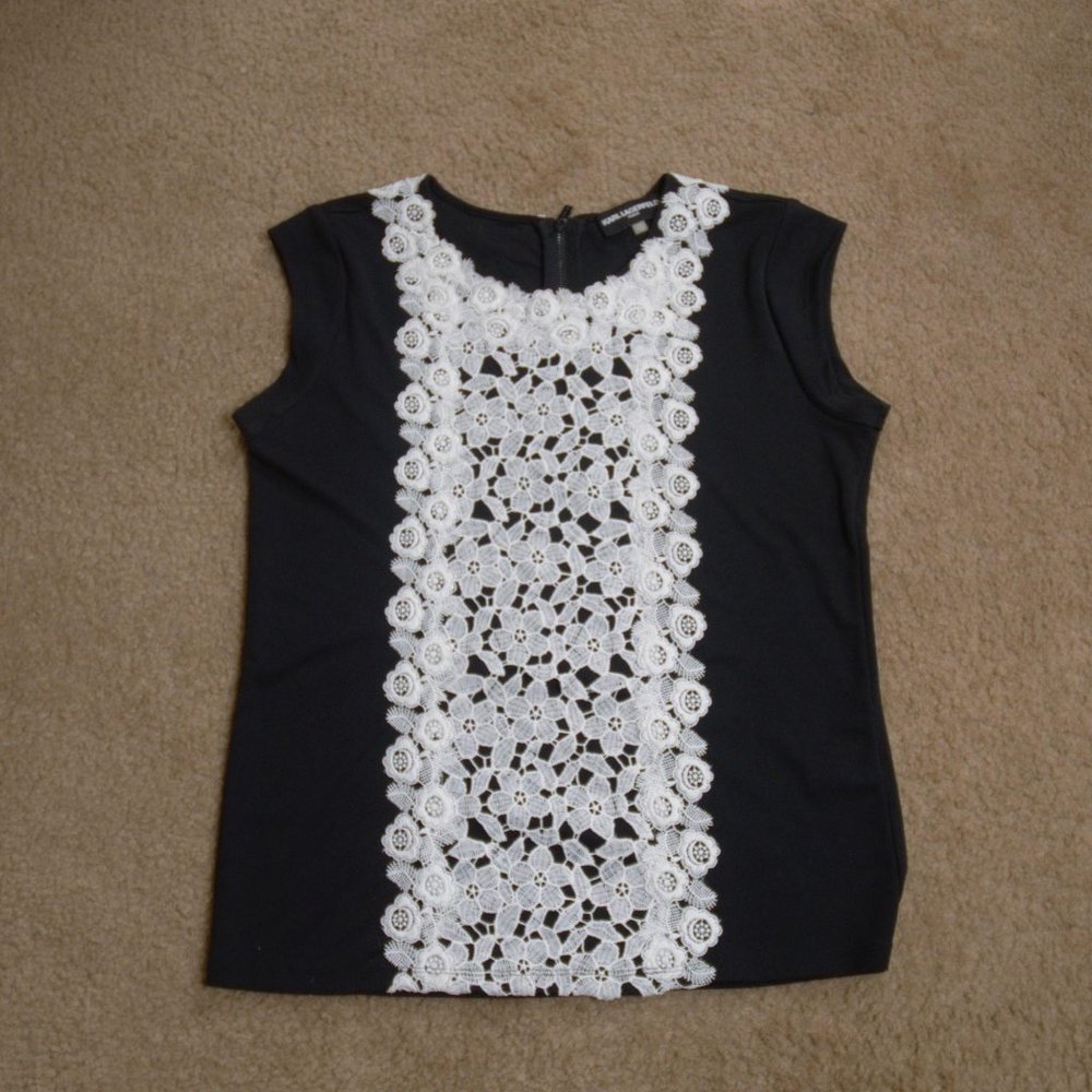 Black and white Karl Lagerfeld Blouse